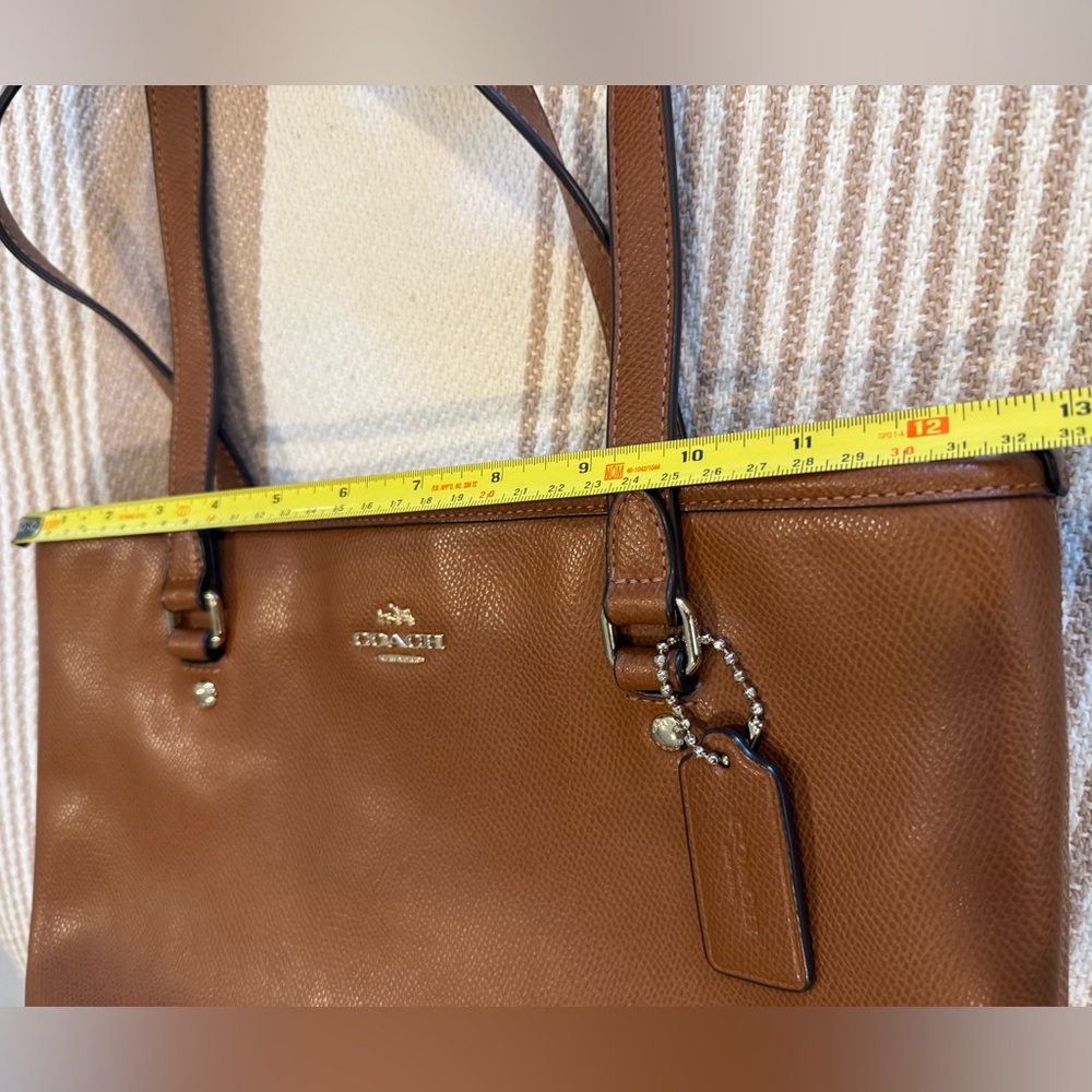 Coach Brown Leather Tote Bag - Picture 11 of 13